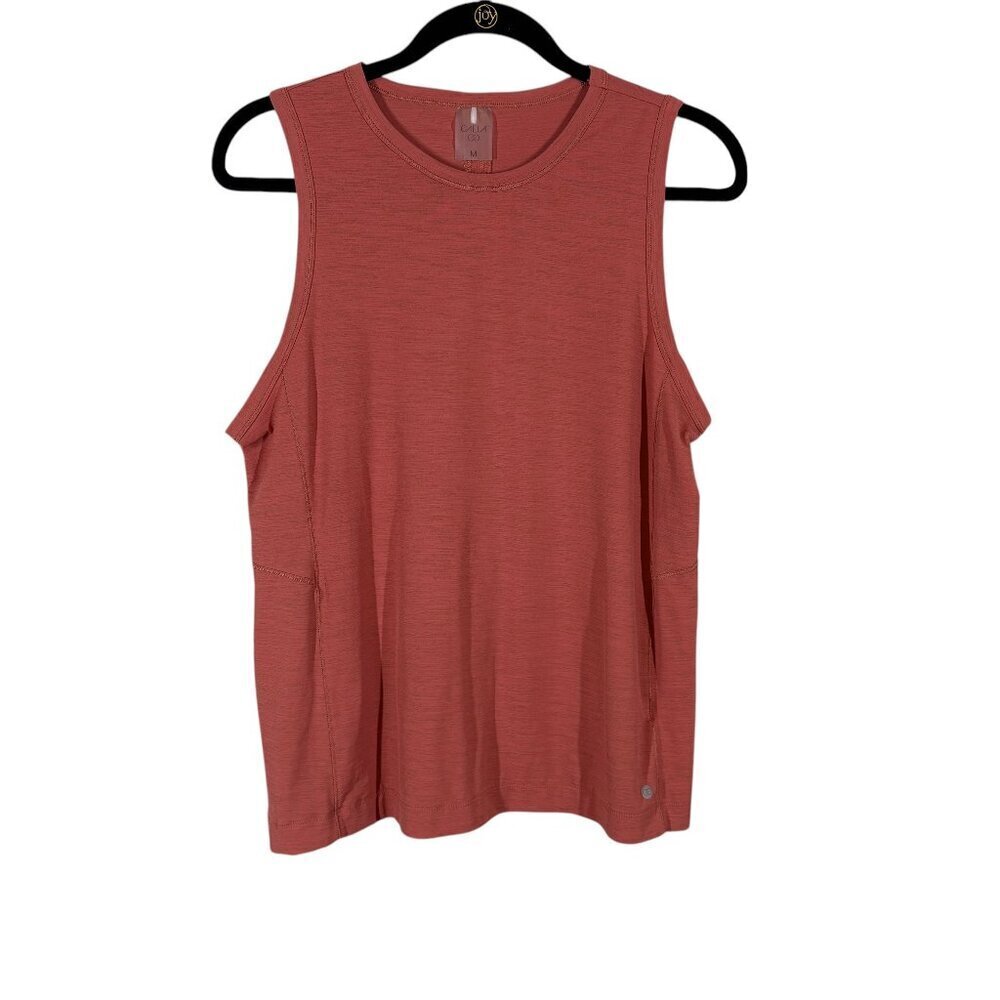 Calia by Carrie Underwood Coral Split Back Tank Top Women's Size Medium
